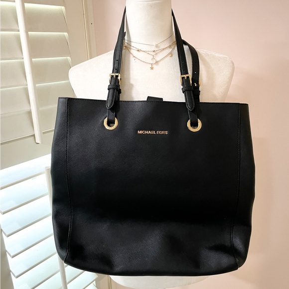 Michael Kors Handbags - Michael Kors Black Large Tote Purse Bag